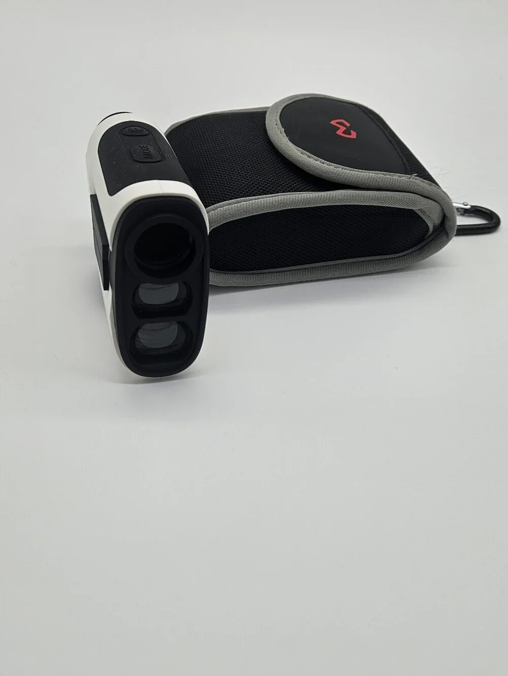 White & Black Laser Rangefinder - Precision Distance Measurement
